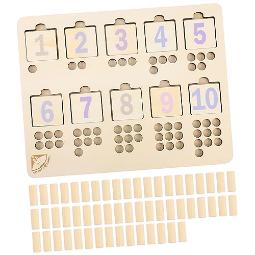 MOLUCKFU 1 Set Früherziehung Puzzle Spielzeug Kinderspielzeug Kleinkind Montessori Spielzeug Kleinkinder Vorschulspielzeug Zahlenpuzzlespiele Mathe Lernpuzzle Lernspielzeug von MOLUCKFU