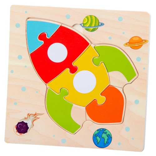 5 Stück 1 Satz Cartoon Holzpuzzles Puzzlebrett Aus Holz Puzzle Für Puzzles Aus Holz Bambus MOLUCKFU von MOLUCKFU