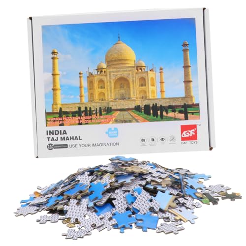 MOLUCKFU 1 Box Indien Taj Mahal Puzzle Spielzeug 1000 Stück Erwachsene Harte Papier Puzzle Spielzeug von MOLUCKFU