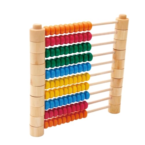 MOLUCKFU 1 STK pädagogische Werkzeuge Früherziehungsbedarf Abakus Babyspielzeug Kinder holzspielzeug zabawki stymulujące rozwój Rechenwerkzeug Studenten Abakus Hölzern Colorful von MOLUCKFU