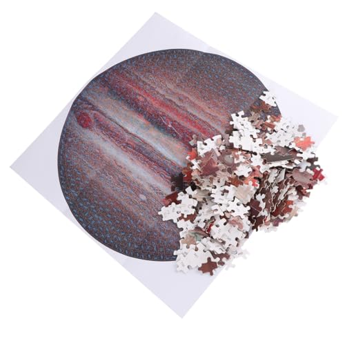 MOLUCKFU 1 Satz 1000 Stück Dekompressionsrätsel Rätsel Zum Sonnensystem Jupiter-Puzzle Weltraum Rätsel Dekompressionsspielzeug Puzzle-Spielzeug Puzzle Der Fantasieserie Puzzlematte von MOLUCKFU