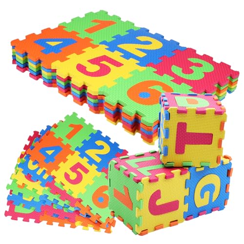 MOLUCKFU 1 Satz Alphabet Schaumstoff-Bodenmatte Schaumstofffliesen Alphabetmatte Puzzlematte spaß merksam Teppich Teppich Puzzle sortierschalen Schaumfliesen für Fußböden Spielmatte Eva von MOLUCKFU