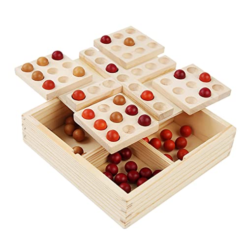 MOLUCKFU 1 Satz Backgammon drehen Kinderschach Kinder spielset Intelligentes Logikspiel Denkspiel interaktive Spiele Kinder brettspiele pädagogisches Schachspielzeug Spielbrett Schach Holz von MOLUCKFU