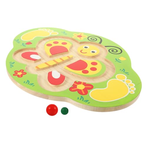 MOLUCKFU 1 Satz Balanceboard Für Kinder Spielzeug Für Kinder Übungsscheibe Ausgleichsplatte Wippe Für Kinder Schaukelbrett Für Kinder Kleinkind Draußen Spielzeug Im Freien Kinderwippe Holz von MOLUCKFU