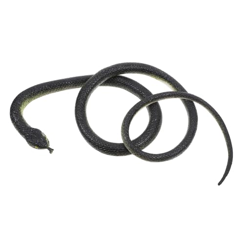 MOLUCKFU 1 Satz Boshafte Schlange Spiele Bausatz Gefälscht Streich Schlangenarmband Fahrkarte Clip Schleife Abfluss Vakuum Halloween- Kratzer Entfernte Schlange Rassel PVC von MOLUCKFU