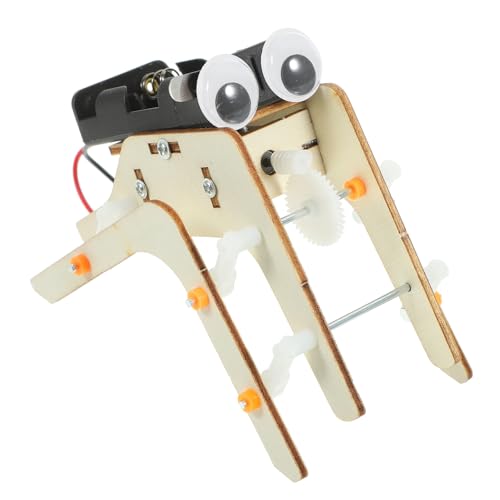 MOLUCKFU 1 Satz DIY-Roboter Roboterbauspielzeug DIY-wissenschaftstechnologie-Spielzeug Intellektueller Spinnenroboter Spinnenroboterspielzeug Aus Holz Spinnenroboter Holzspielzeug Plastik von MOLUCKFU