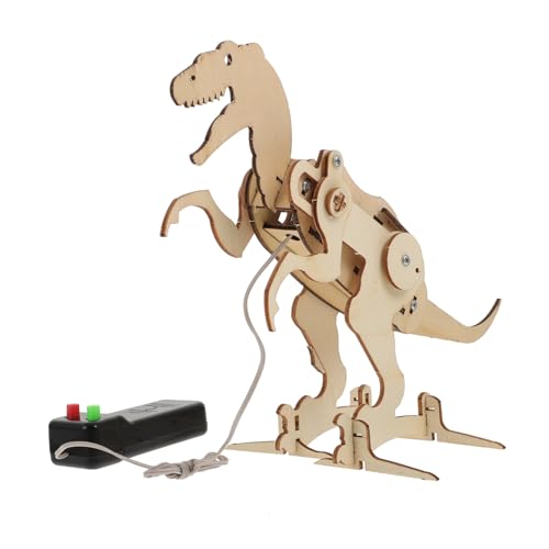 MOLUCKFU 1 Satz DIY Tyrannosaurier Tierisches Rätsel Kinderspielzeug Jungenspielzeug Mechanisches Dinosauriermodell Modellbausätze Selber Machen 3D-rätsel Kinderpuzzle 3D-Puzzle Plastik von MOLUCKFU