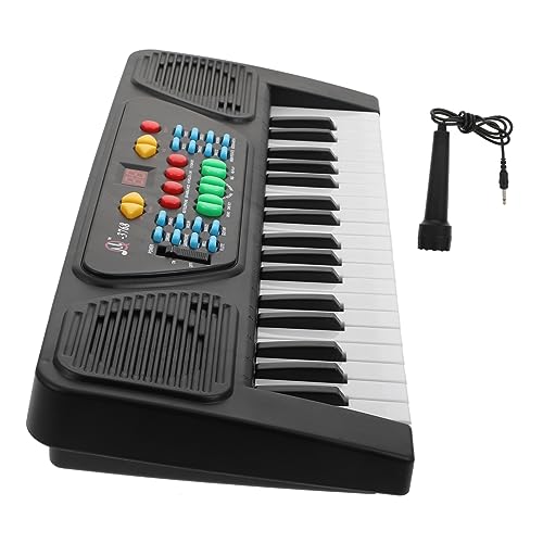 MOLUCKFU 1 Satz Elektronische Orgel für kinderinstrumente musikinstrumente Keyboard kinderpiano Kinderklavier mit 37 Tasten Musikspielzeug für Plastik Black von MOLUCKFU