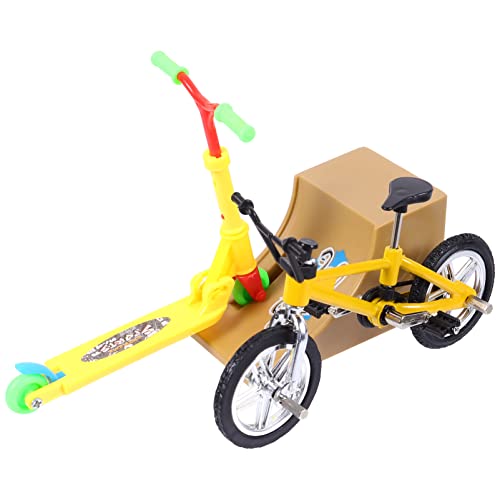 MOLUCKFU 1 Satz Fingerrad Fingerscooter Zum Stressabbau Pädagogisches Fingerspielzeug Fingersportspielzeug Finger Fahrradrampe Lernspielzeug Aluminiumlegierung von MOLUCKFU