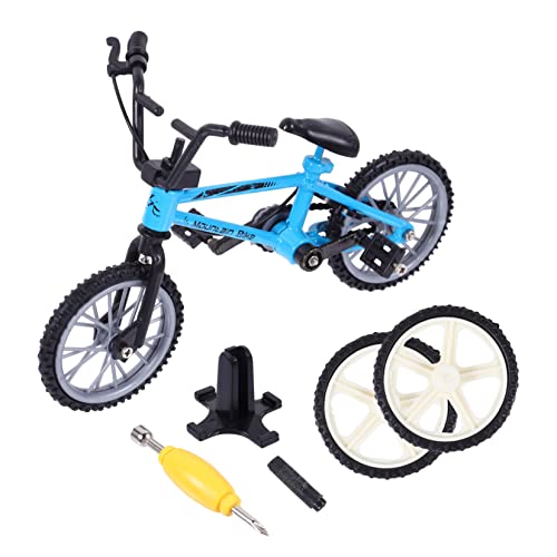 MOLUCKFU 1 Satz Fingerrad für kinderspielzeug Children Toys spielsachen Kid Toys Miniatur Mini-Fingerbike Simulationsfahrrad Fingerfahrräder Aluminiumlegierung Blue von MOLUCKFU