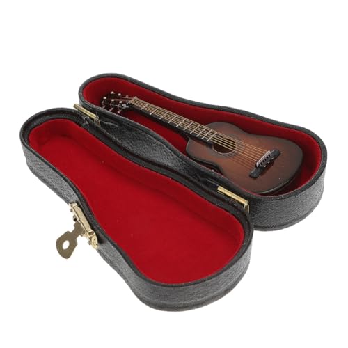 MOLUCKFU 1 Satz Gitarrenmodell Kinder Mini-Spielzeug Kleinkind-Ukulele Spielzeug Für Kinder Mini-musikinstrumentenmodell Kinder Dekor Musikspielzeug Für Babys Kinder Gitarre Coffee ，， von MOLUCKFU