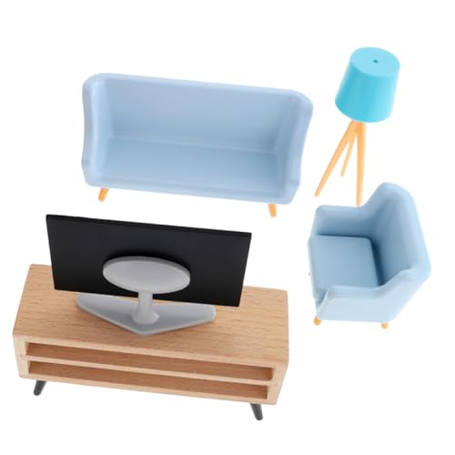 MOLUCKFU 1 Satz Mini-möbelset Wohnzimmermöbelmodelle Entzückende Kleine Möbel Mini-Fernseher Winziges Dekor Zubehör Für Puppenhäuser Mini-tv-Modell Mini-hausmöbel-Ornament Plastik von MOLUCKFU