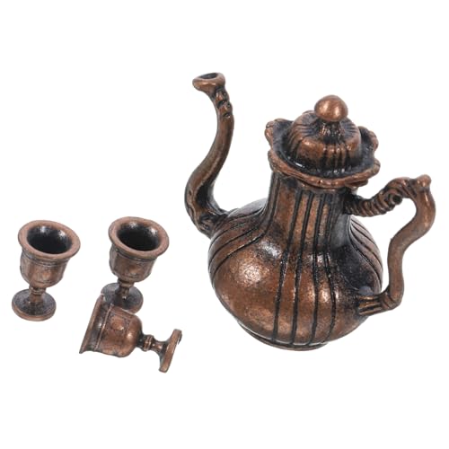 MOLUCKFU 1 Satz Miniatur- Mini-teetasse Miniaturutensilien Puppenhausminiaturen Puppenhaus Zubehör Mini Küche Rollenspiel Mini-küchenzubehör Mini-tassen Mini-kaffeetasse Eisen von MOLUCKFU