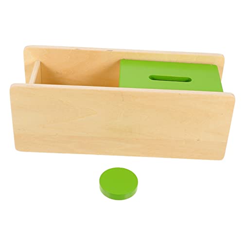 MOLUCKFU 1 Satz Münzbox Spielzeug Toys Kleinkind Spielzeug Pädagogisches Spielzeug Motorikspielzeug für Kinder Kinderspielzeug Kleinkindspielzeug Lernspielzeug für Kinder Holz von MOLUCKFU