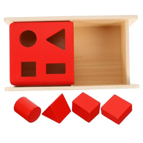 MOLUCKFU 1 Satz Münzbox Toys Kleinkind Kleinkinder Pädagogisches lustiges sensorisches interessantes Kinderspielzeug Holz von MOLUCKFU