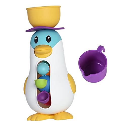 MOLUCKFU 1 Satz Pinguin-Windmühlenspielzeug wasserspielzeug kinderwasserspielzeuge Bath Toy Aqua wasserrad Badewanne Badespielzeug für Babys Plastik von MOLUCKFU