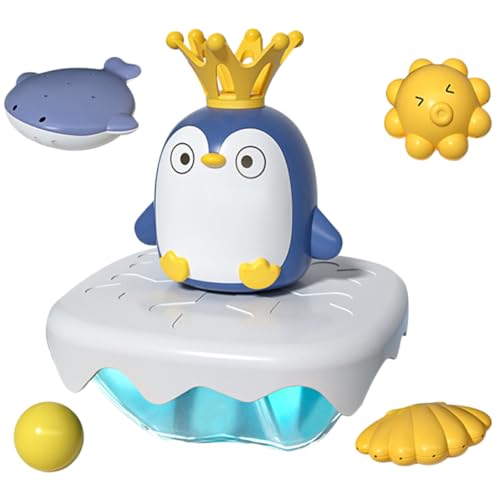 MOLUCKFU 1 Satz Pinguin- mit Wasserspray interaktives -Pool Pool for Water Toy - Kleinkindspielzeug Pinguin-Badespielzeug Badewanne Abs von MOLUCKFU