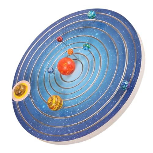 MOLUCKFU 1 Satz Planeten Modelle Spielzeug zum Malen von Planeten Lernpuzzle-Spielzeug Puzzlespiele Arts and Crafts for Spielzeug für Kinder Planetenmodell Kinder rätsel Plastik Weiß von MOLUCKFU