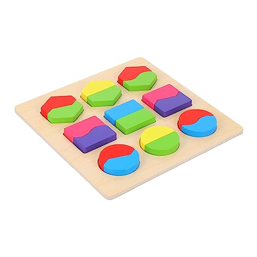 MOLUCKFU 1 Satz Puzzle-Brett Kinderspiele Kinderspielzeug Säuglinge Babyspielzeug Ferngesteuertes Für Babys Kleinkindspielzeug Namensrätsel Junge Holzformpuzzle Hölzern von MOLUCKFU