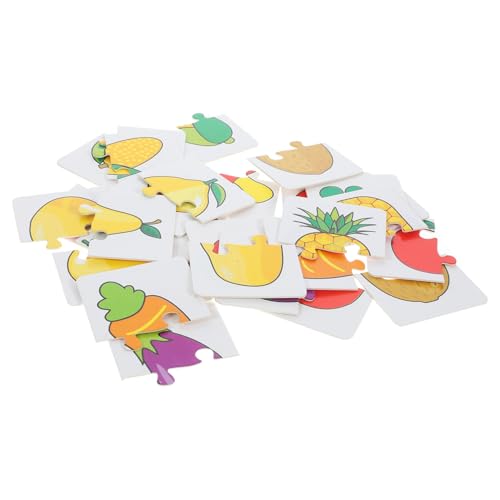 MOLUCKFU 1 Satz Puzzlekarten Spielzeuge Puzzle Sortierschalen Puzzlekleber Lustige Kinderkarte Lernkarte Für Den Kindergarten Lernspielkarten Bildungskarte Für Kinder Kinderspielzeug Papier von MOLUCKFU