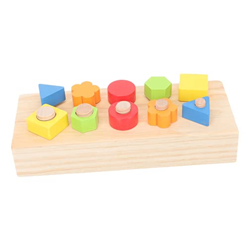 MOLUCKFU Holzspielzeug Kinder Spielzeug 1 Set Bunte Holzschrauben Spielzeuge Lernspielzeug Für Zur Der Feinmotorik Und Farbenkenntnis Schraubenspielzeug Für Frühe Bildung Und Spielspaß von MOLUCKFU