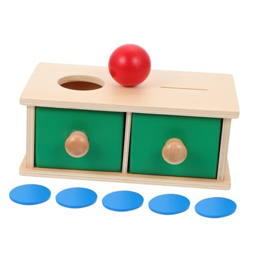 MOLUCKFU 1 Satz Schublade Ziel Box Sensorisches Kleinkindspielzeug Frühpädagogisches Kinderspiele Bauen Kinderspielzeug Babyspielzeug Stielspielzeug Hölzern von MOLUCKFU