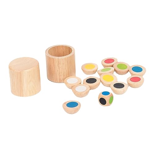 MOLUCKFU 1 Set Von Holz Pädagogisches Spielzeug Jungen Und Mädchen Spiele Für Farbe Anerkennung Logic Training von MOLUCKFU