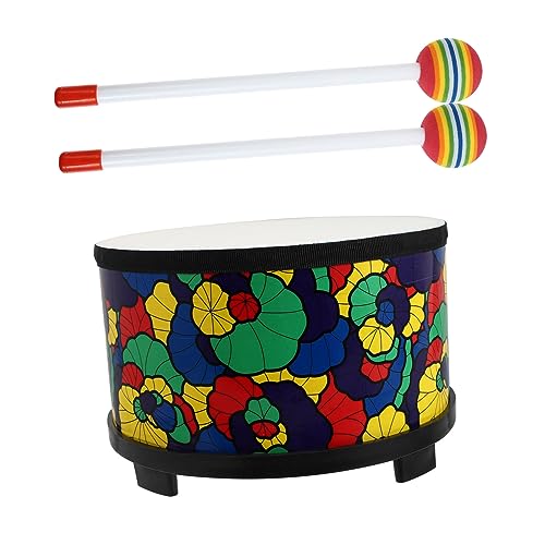 MOLUCKFU 10 Bunte Cartoon Drum Pädagogische Jungen Und Mädchen Spielzeug Percussion Holz Drum Set Für Geburtstag von MOLUCKFU