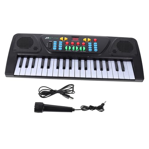 MOLUCKFU 1 Satz Tastatur Mit 37 Tasten Kleinkind Klavier Nützliches Klavierspielzeug Klavier Für Kinder Tragbare Elektronische Tastatur Elektrisches Keyboard Kleinkindspielzeug Black Abs von MOLUCKFU