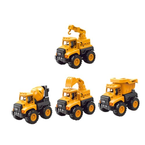 MOLUCKFU 1 Satz Technikfahrzeug zurückziehen Kinderspielzeug Mini-Spielzeug Bagger Bagger Fahrzeug Spielzeug für Kinder Toys Engineering-LKW-Spielzeug Bagger-LKW-Spielzeug Abs Orange von MOLUCKFU