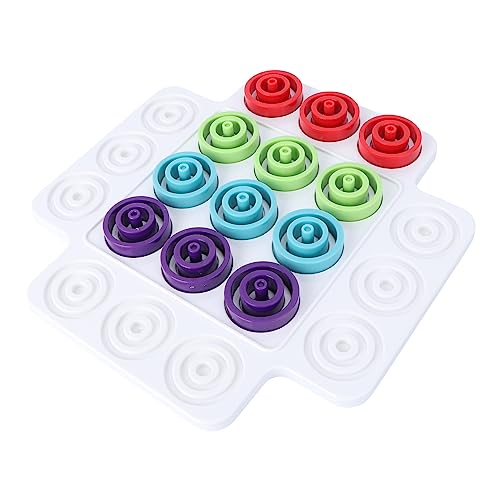 MOLUCKFU 1 Satz -Toe Lernspielzeug Schachbrett Brettspiel Spielzeug Interaktives Spielspielzeug Puzzlespielzeug Für Kinder Spielzeug Zur Intelligenzentwicklung Plastik von MOLUCKFU