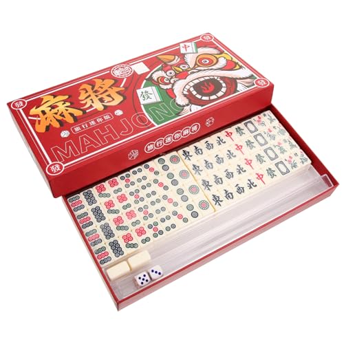 MOLUCKFU 1 Satz Tragbares Mini-Mahjong Mahjong-ständer Mahjong-Rack Mini-Mahjong-Spiel Mahjong-Karten Mahjong-Spielkarten Mahjong-tischmatte Monikers-Spiel Mahjong-kit PVC Weiß von MOLUCKFU