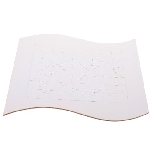 MOLUCKFU 1 Satz Wärme übertragungs Puzzle Spender Hitze Rätsel unschmelzbar Thermal- DIY Puzzle Puzzle puzzlekleber Puzzlematte leeres Puzzle aus Papier Bastelpuzzle übertragen Weiß von MOLUCKFU