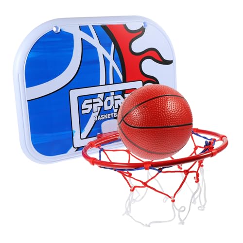 MOLUCKFU 1 Satz Wandhängender Basketballständer Basketballspielzeug Für Die Wand Basketballtor Für Kinder Mini-basketballkorb Für Den Innenbereich Minireifen Für Kinder Kinderspielzeug Blue von MOLUCKFU