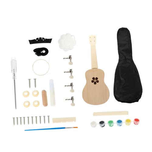 MOLUCKFU 1 Satz Zusammenbau Der Ukulele Handgefertigter Ukulele Bausatz Verspielter Ukulele Bausatz Manueller Ukulele Bausatz Eltern Kind Instrument DIY Ukulele Bausatz von MOLUCKFU