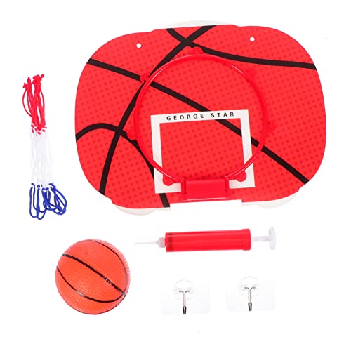 MOLUCKFU 1 Set An Der Wand Montierter Basketballkorb Mini Basketballspiel Fußballkorb Mini Rückwand Basketball Mini Basketballnetz Indoor Basketball Fußballspielzeug von MOLUCKFU