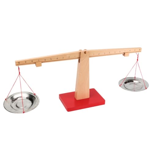 MOLUCKFU 1 Set Arithmetik Balance Unterricht Für Kinder Spielzeug Kinderspielzeug Kreatives Arithmetik Spielzeug Waage Spielzeug Holz Balance Spielzeug Kreatives Balance Spielzeug von MOLUCKFU