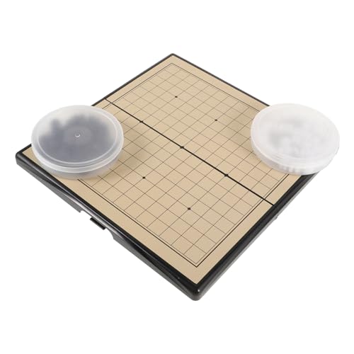 MOLUCKFU 1 Set Go Backgammon Set Go Spiel Interessant Go Go Tragbare Klassische Brettspiele Go Chinesisch Brettspiel Go Magnettafel Kit Chinesisch Go Chinesisch Spiele Kunststoff von MOLUCKFU