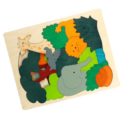 MOLUCKFU 1 Set Kinder Puzzle Spielzeug Puzzle Spielzeug Pädagogisches Puzzle Holz Kleinkind Lernspielzeug von MOLUCKFU