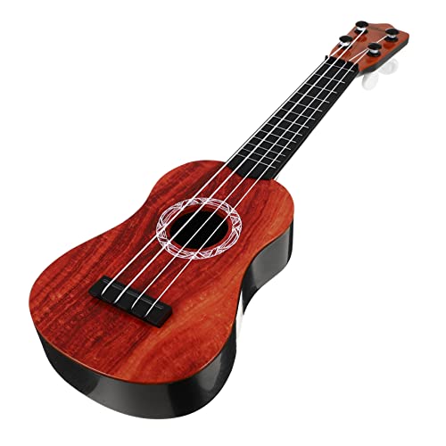 MOLUCKFU 仿真木纹尤克里里 Musikinstrument Für | Ukulele Für Anfänger Mit Ersatzsaiten Einfacher Anleitung Und Plektrum | Pädagogisches Lernspielzeug Für Musikalische Früherziehung von MOLUCKFU