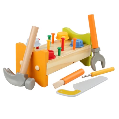 MOLUCKFU Werkzeug Für Kinder 1 Set Klopf Für Kleinkinder Pädagogisches Mit Hammer Für Ideal Lernen Babyspielzeug von MOLUCKFU