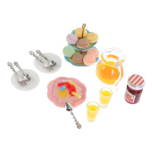 MOLUCKFU 1 Set Mini Hausmodelle Küchenutensilien Spielzeug Essen Modell Dekorationen Mini Deko Für Kinder Puppenhaus Zubehör 12 Teilig von MOLUCKFU