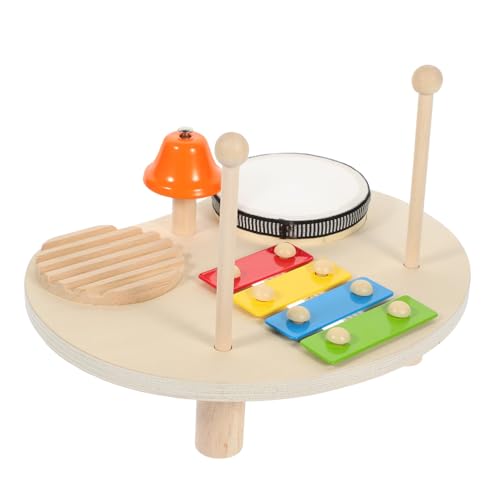 MOLUCKFU 1 Set Schlaginstrument Kleinkind Trommel Spielzeug Kinder Musikinstrument Spielzeug Xylophon Trommel Kit Kinder Musikinstrumente Musiktrommel Spielzeug Lernspielzeug Holz Und von MOLUCKFU