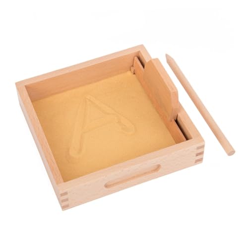 MOLUCKFU 1 Set Scratch Sandkasten Spielzeug Spielzeug Kinder Sandtisch Sandtisch Spielzeug Lernspielzeug Kinder Sandkasten Schreiben Üben Spielzeug Zeichenspielzeug Lernspielzeug Holz von MOLUCKFU