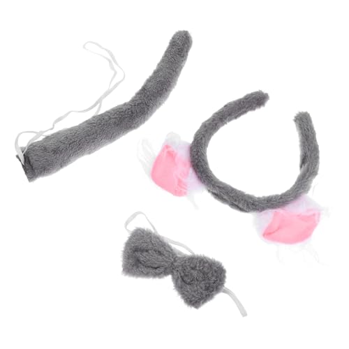 MOLUCKFU 1 Set Set Koala Tierkopfschmuck Koala Stirnband Koala Kostüm Cosplay Koala Koala Ohren Stirnband Koala Cosplay Prop Koala Partygeschenke Tierkopfbedeckung Tierhaarreifen von MOLUCKFU