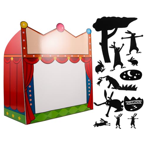 MOLUCKFU 1 Set Shadow Puppets Theatre DIY Kit Science Experiment Ausrüstung Karneval Hintergrund Puppenspiel Stage Storytelling Toys for Kids von MOLUCKFU