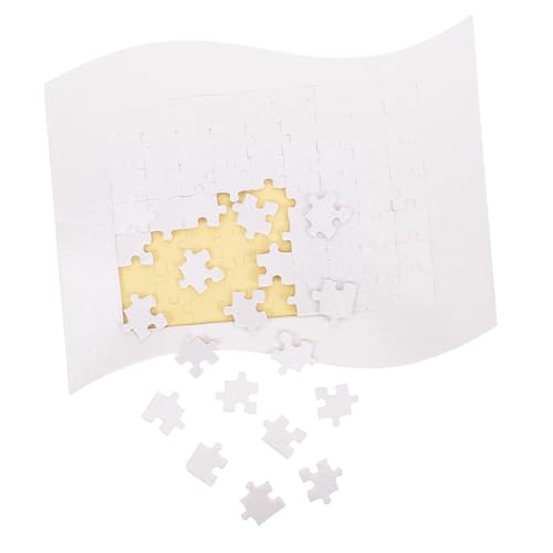 MOLUCKFU 1 Set Wärmeübertragungspuzzle Blankopuzzle Für DIY Sublimations Puzzlespielzeug DIY Blankopuzzle Thermotransfer Blankopuzzle DIY Transferpuzzle Sublimationstransferpuzzle von MOLUCKFU