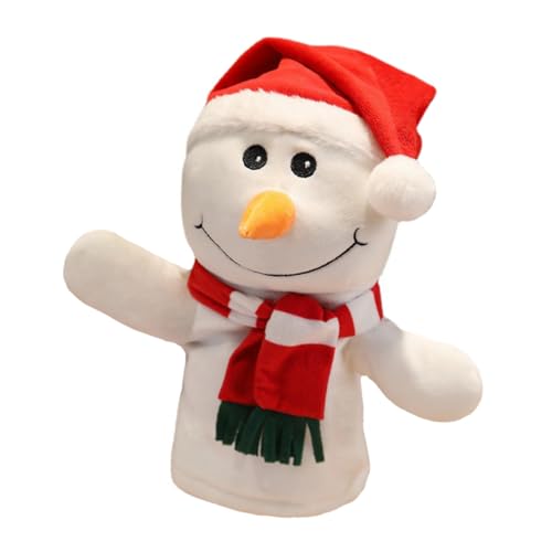 MOLUCKFU Niedlicher Weihnachts Schneemann Handpuppen üsch Fingerpuppe Für Interaktives Eltern Kind Aus Ideal Für Und Als von MOLUCKFU