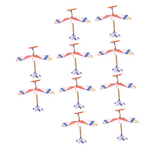 MOLUCKFU 10 Stück DIY Flugzeugmodell Fliegendes Spielzeug Schaumflugzeug Wurfflugzeug Spielzeug Massenspielzeug Flugzeugwerfer Spielzeug Werfen Segelflugzeug Kinder von MOLUCKFU