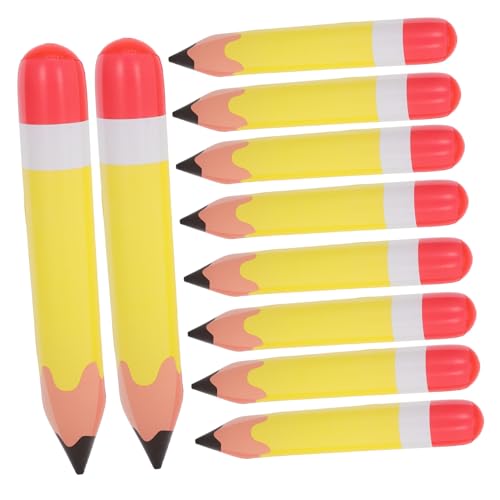 MOLUCKFU 10 Stück Teiliges Aufblasbare PVC Bleistift Deko Gelb Lustige Party Gastgeschenke Klassenzimmer Hängedekoration Robustes Schüler für Geburtstagsfeiern MOLUCKFU 10 Stück Teiliges Aufblasbare PVC Bleistift Deko Gelb Lustige Party Gastgeschenke Klassenzimmer Hängedekoration Robustes Schüler für Geburtstagsfeiern von MOLUCKFU